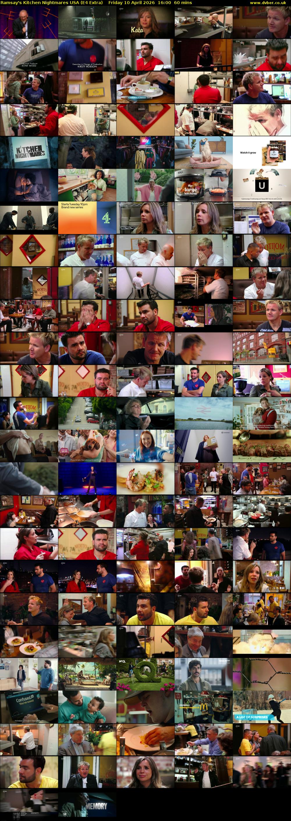 Ramsay's Kitchen Nightmares USA (E4 Extra) Friday 10 April 2026 16:00 - 17:00
