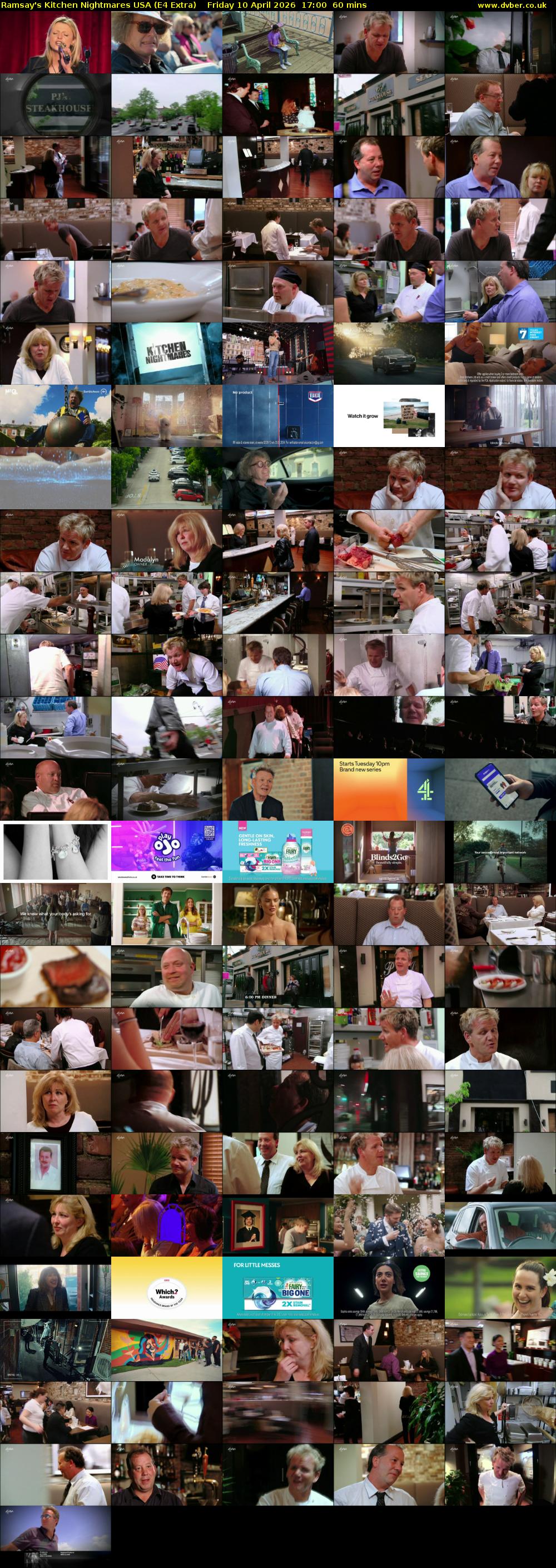 Ramsay's Kitchen Nightmares USA (E4 Extra) Friday 10 April 2026 17:00 - 18:00
