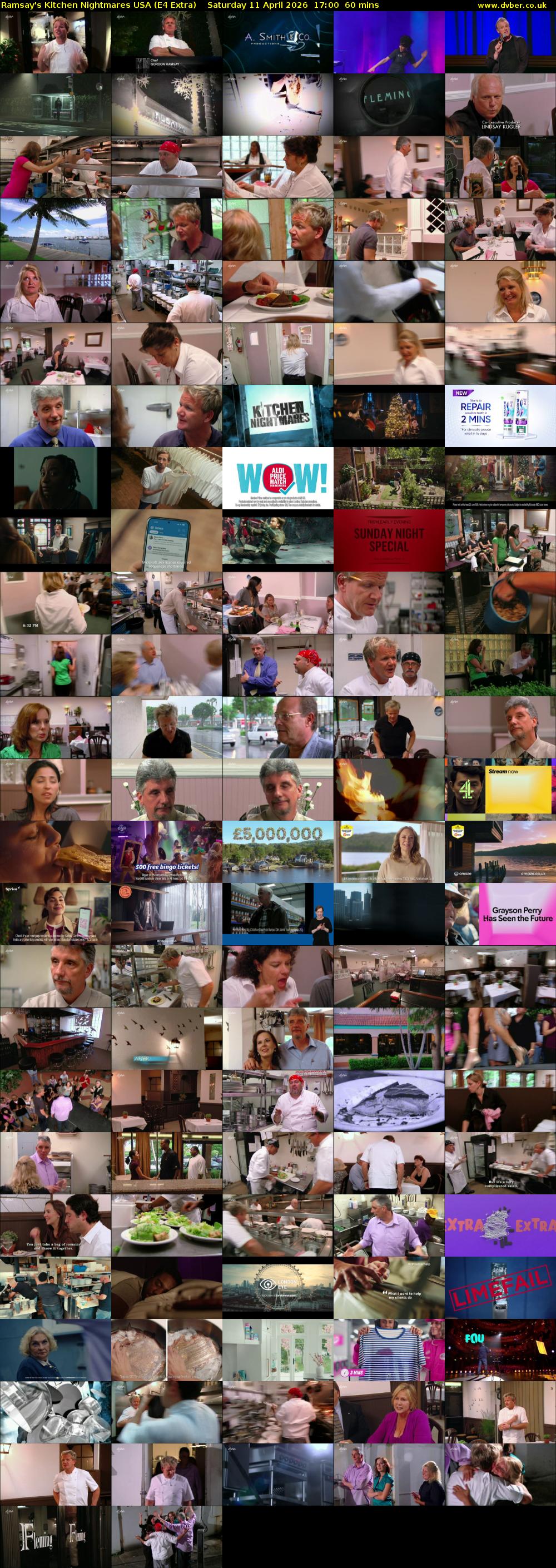 Ramsay's Kitchen Nightmares USA (E4 Extra) Saturday 11 April 2026 17:00 - 18:00