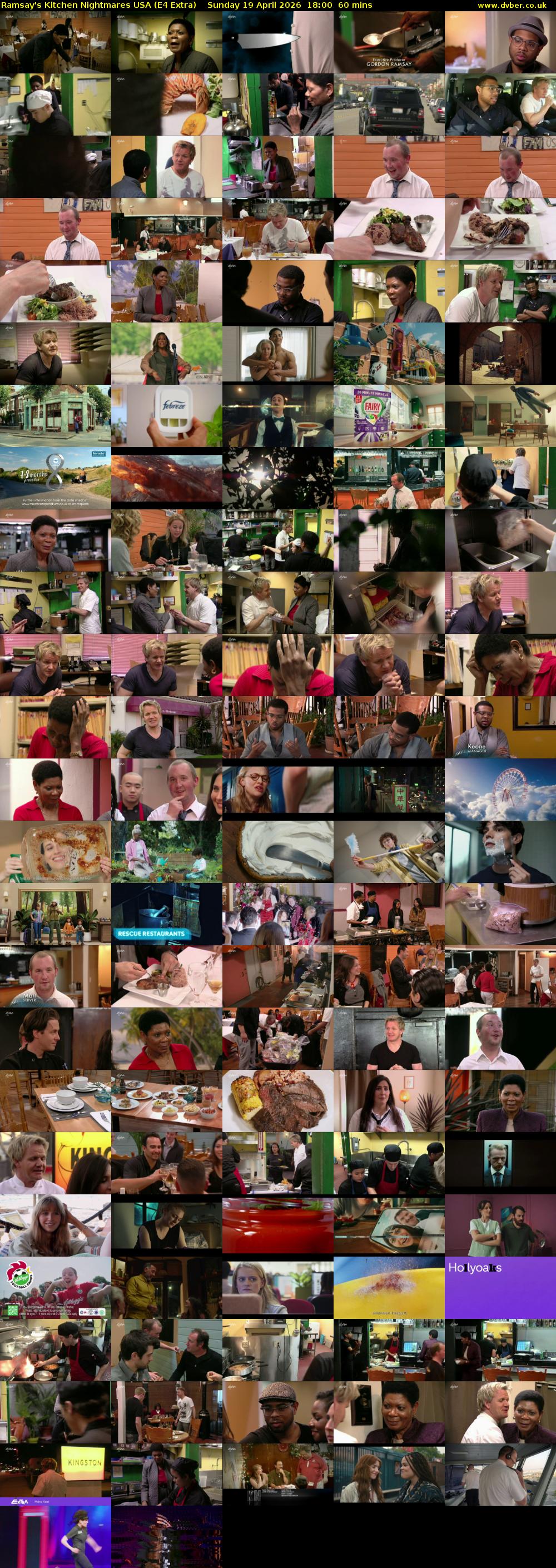 Ramsay's Kitchen Nightmares USA (E4 Extra) Sunday 19 April 2026 18:00 - 19:00