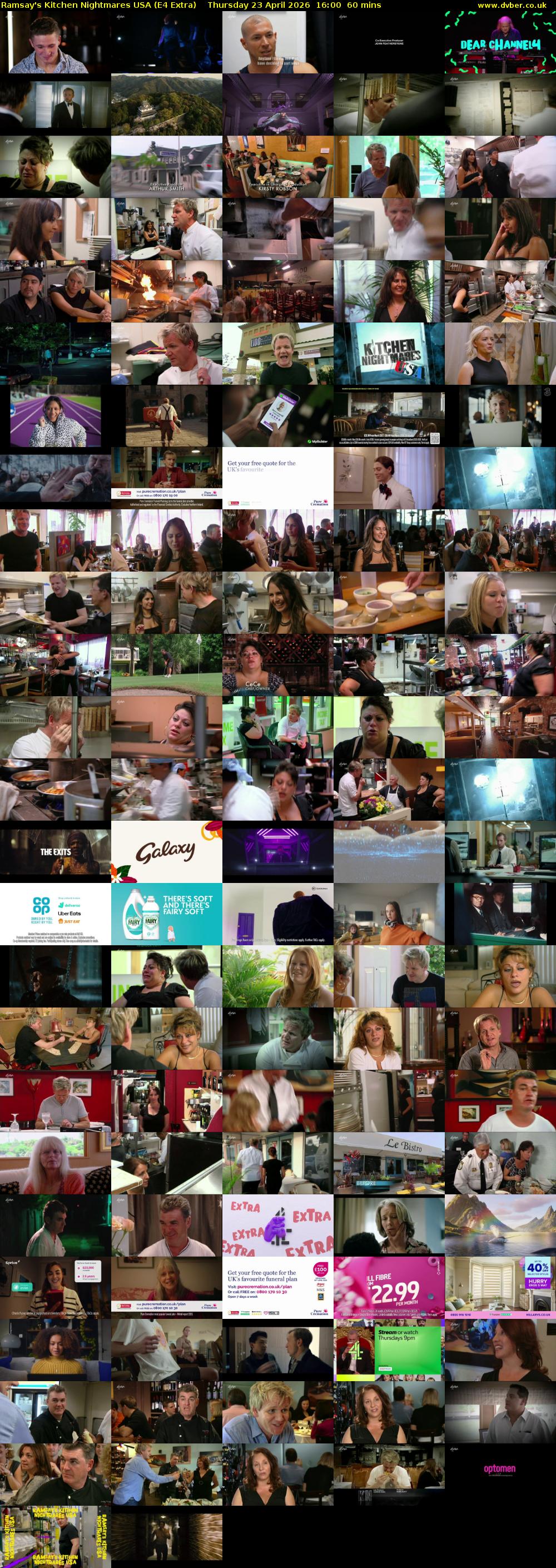 Ramsay's Kitchen Nightmares USA (E4 Extra) Thursday 23 April 2026 16:00 - 17:00