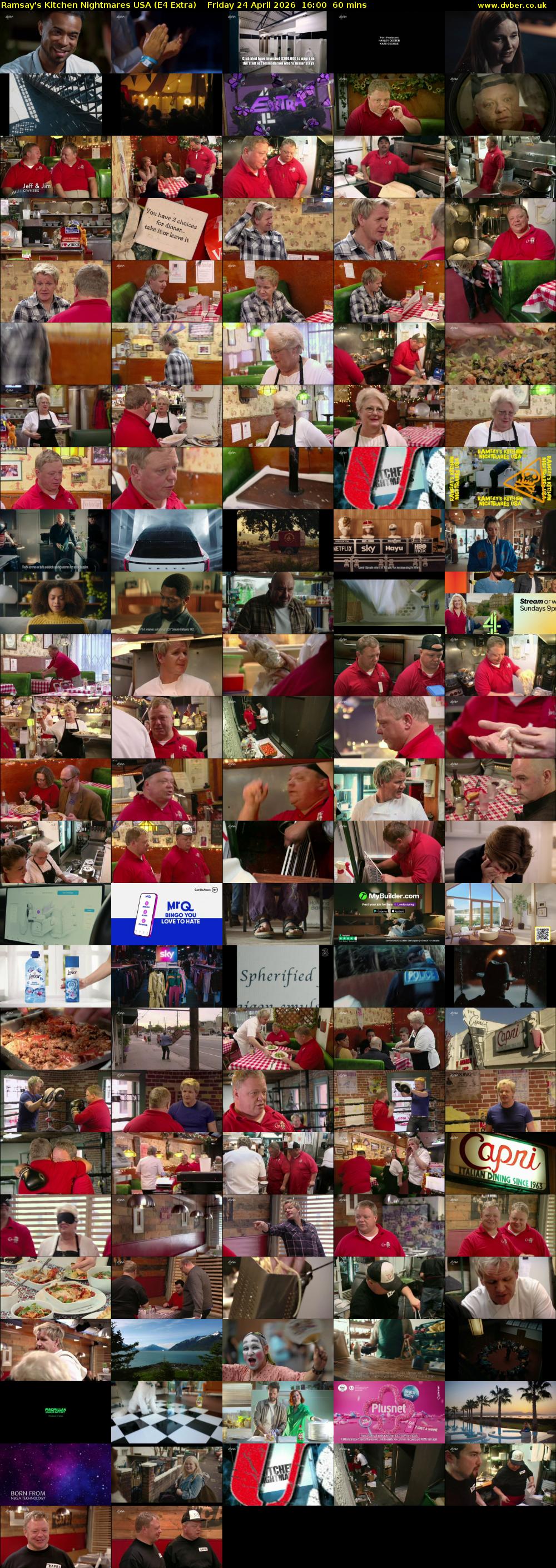 Ramsay's Kitchen Nightmares USA (E4 Extra) Friday 24 April 2026 16:00 - 17:00