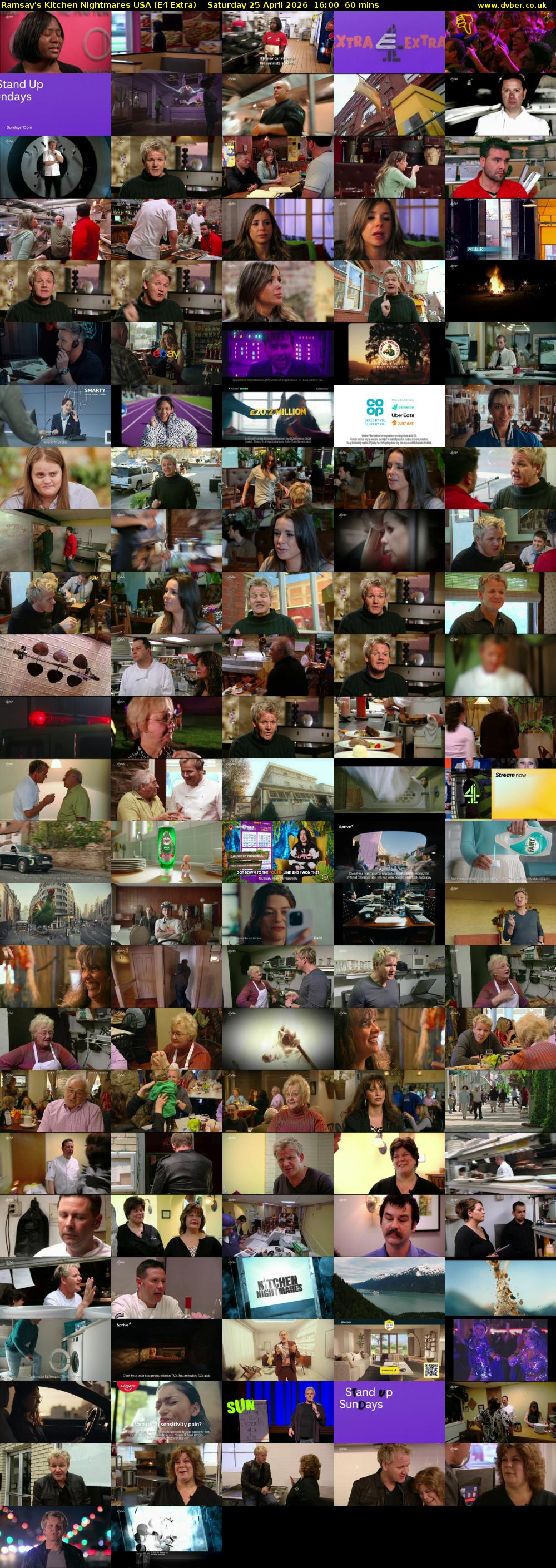 Ramsay's Kitchen Nightmares USA (E4 Extra) Saturday 25 April 2026 16:00 - 17:00