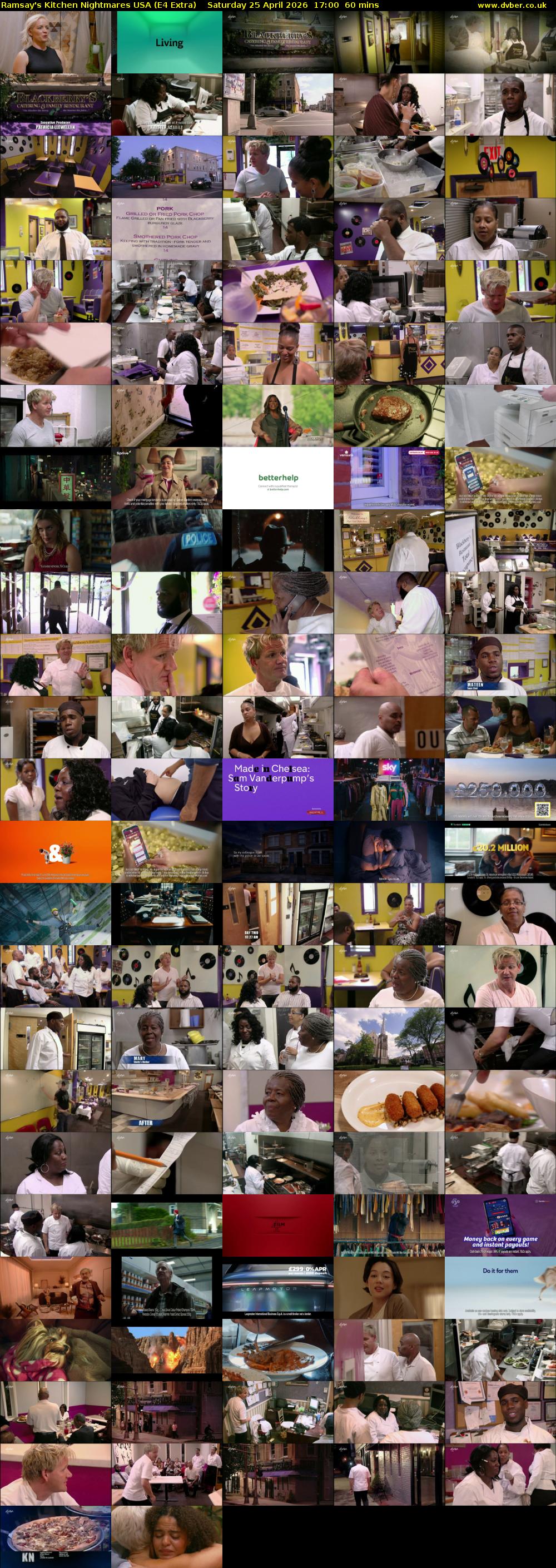 Ramsay's Kitchen Nightmares USA (E4 Extra) Saturday 25 April 2026 17:00 - 18:00