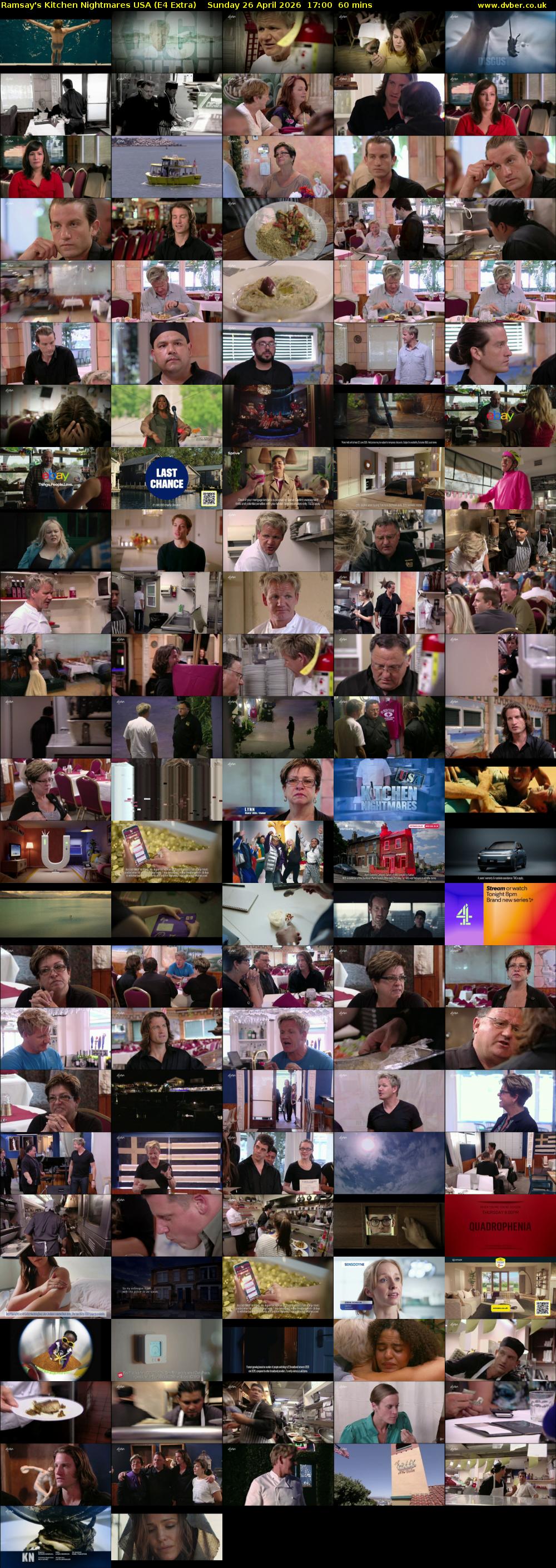 Ramsay's Kitchen Nightmares USA (E4 Extra) Sunday 26 April 2026 17:00 - 18:00
