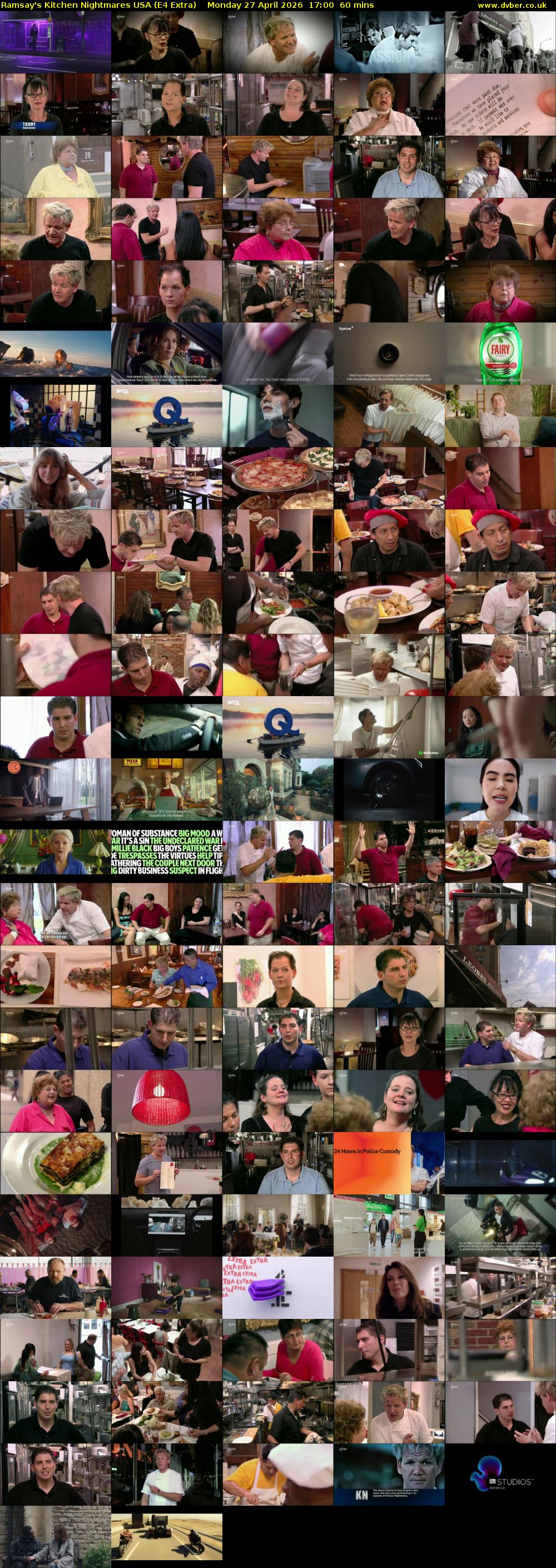 Ramsay's Kitchen Nightmares USA (E4 Extra) Monday 27 April 2026 17:00 - 18:00