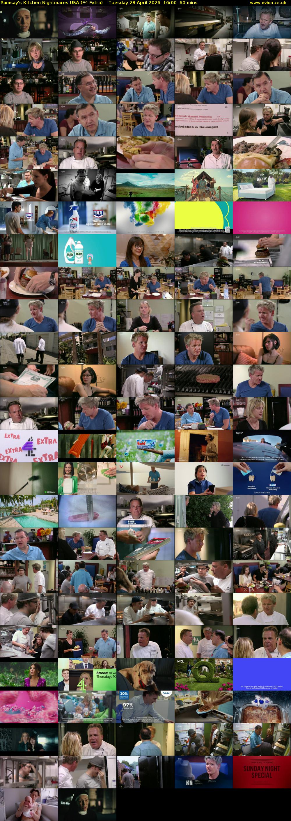 Ramsay's Kitchen Nightmares USA (E4 Extra) Tuesday 28 April 2026 16:00 - 17:00