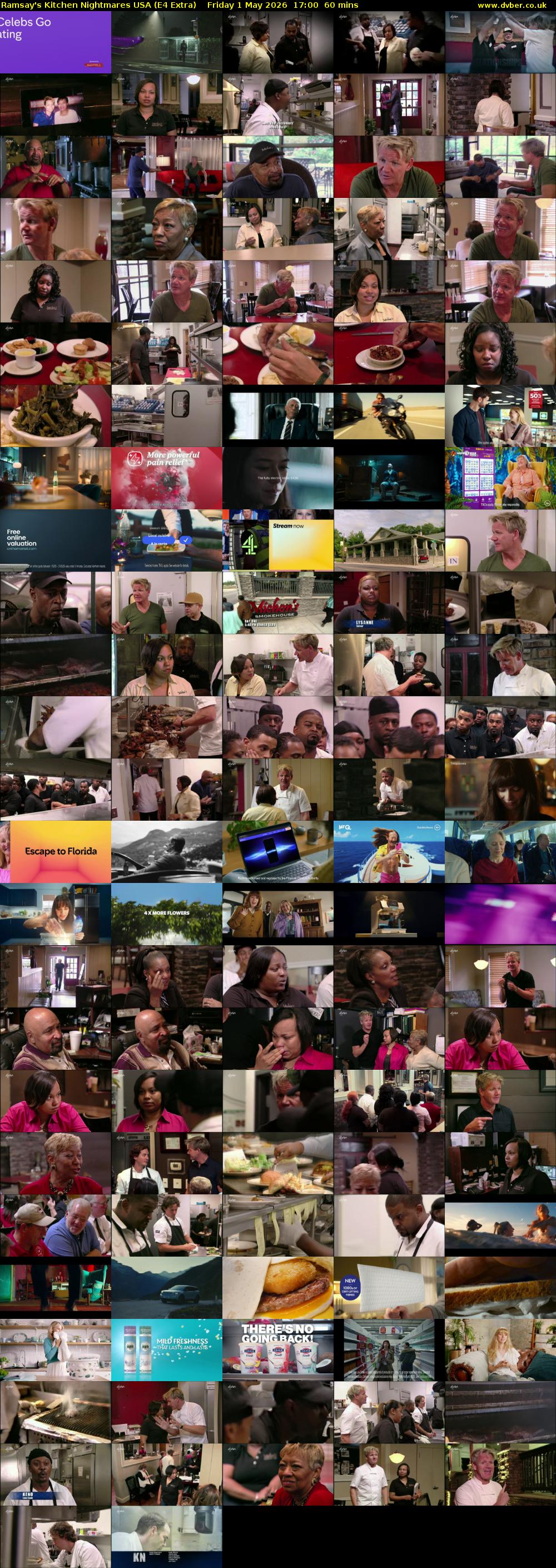 Ramsay's Kitchen Nightmares USA (E4 Extra) Friday 1 May 2026 17:00 - 18:00