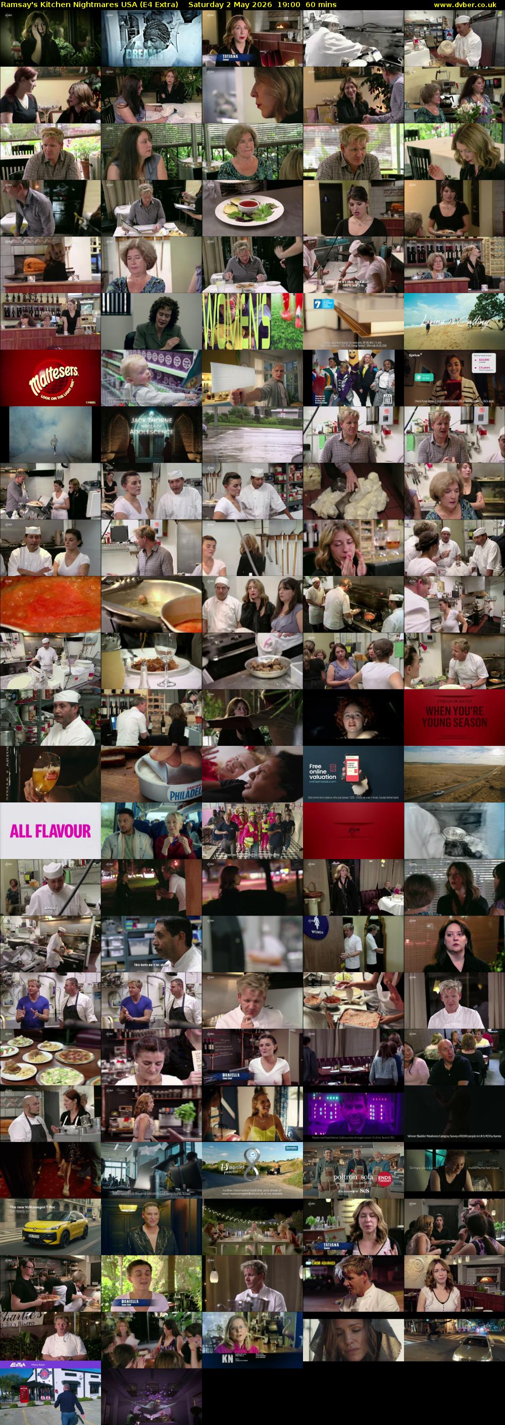 Ramsay's Kitchen Nightmares USA (E4 Extra) Saturday 2 May 2026 19:00 - 20:00