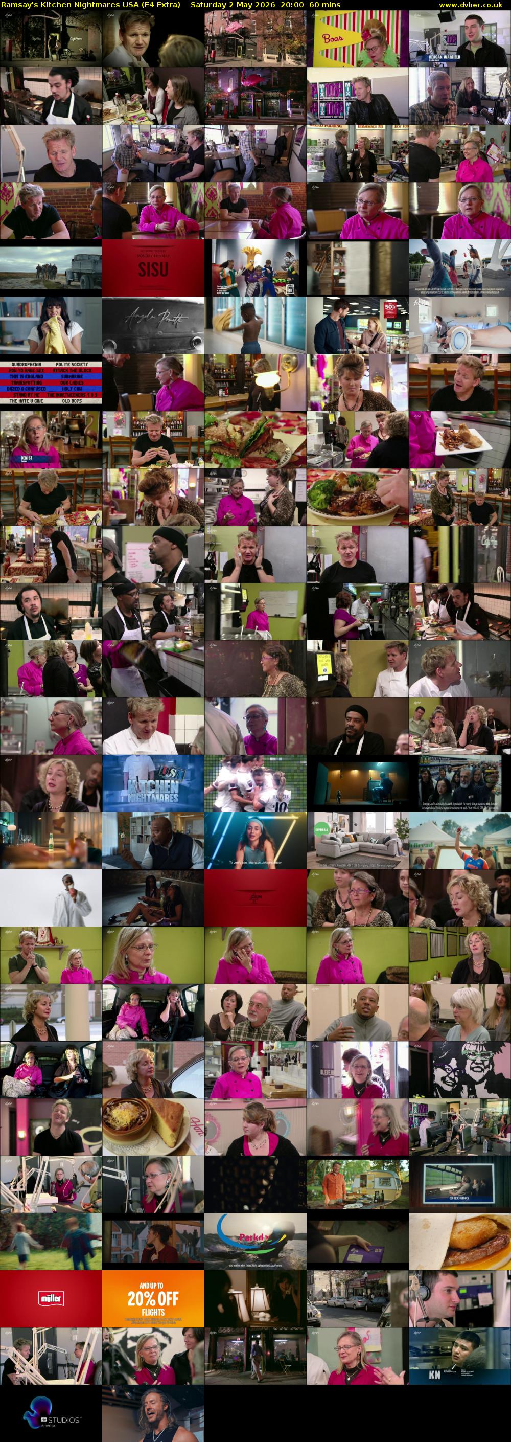 Ramsay's Kitchen Nightmares USA (E4 Extra) Saturday 2 May 2026 20:00 - 21:00