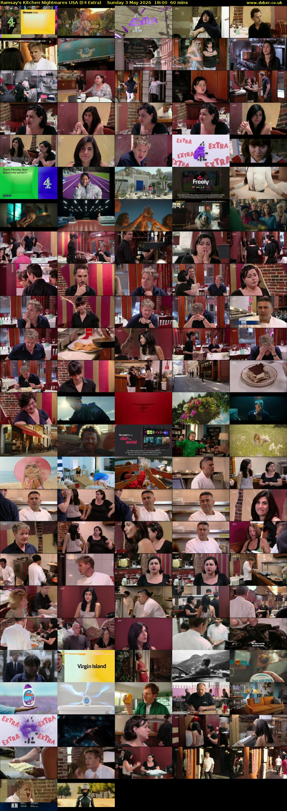 Ramsay's Kitchen Nightmares USA (E4 Extra) Sunday 3 May 2026 18:00 - 19:00