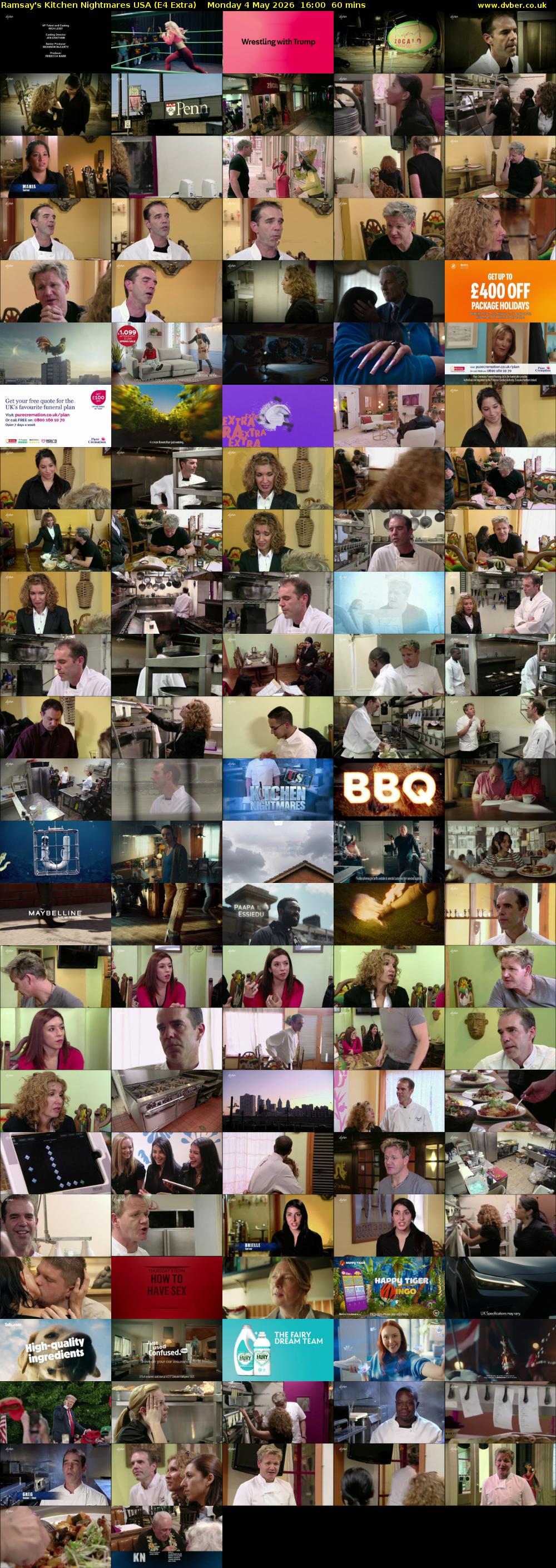 Ramsay's Kitchen Nightmares USA (E4 Extra) Monday 4 May 2026 16:00 - 17:00