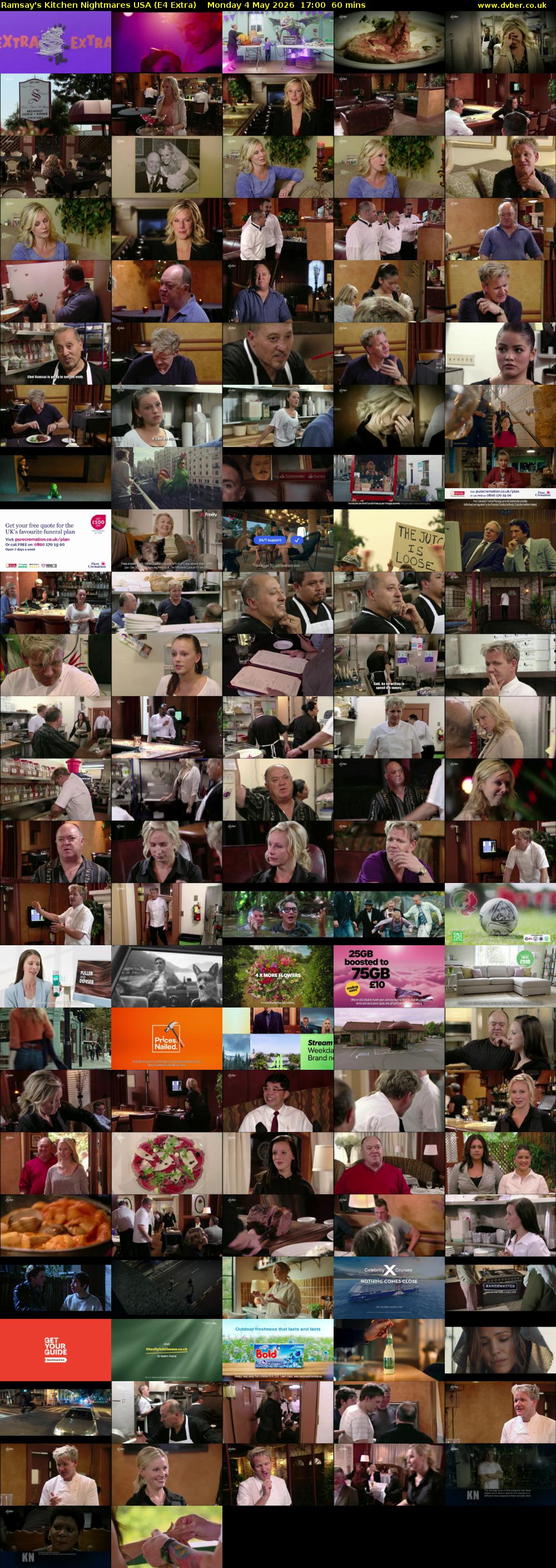 Ramsay's Kitchen Nightmares USA (E4 Extra) Monday 4 May 2026 17:00 - 18:00