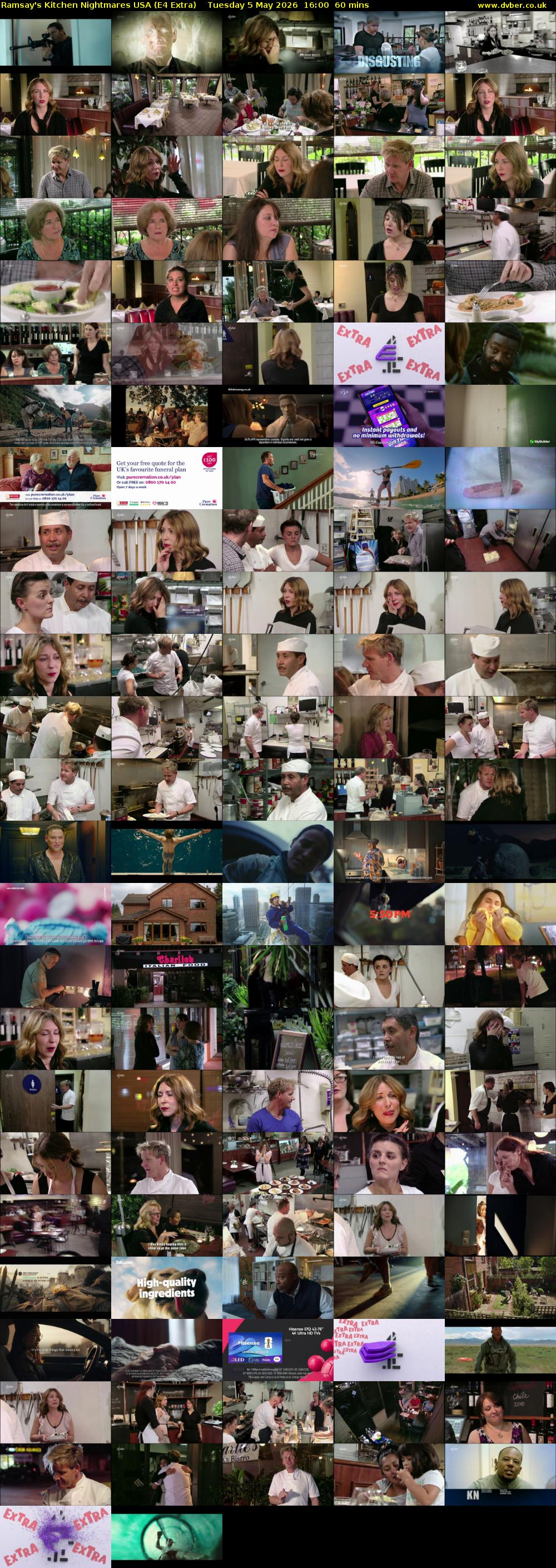 Ramsay's Kitchen Nightmares USA (E4 Extra) Tuesday 5 May 2026 16:00 - 17:00