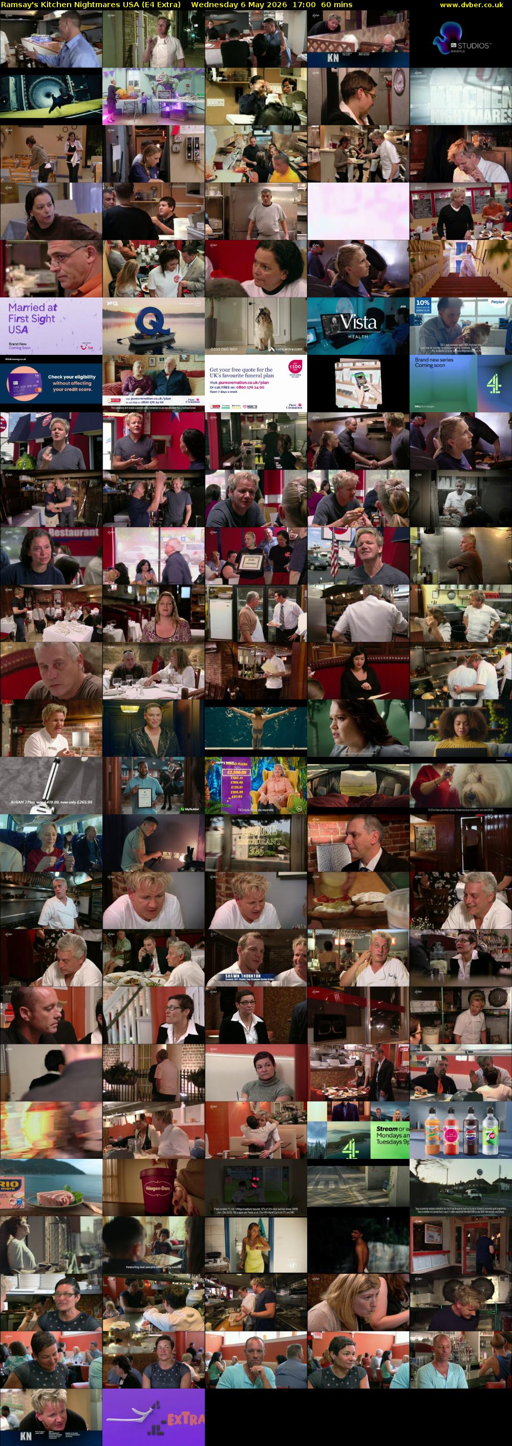 Ramsay's Kitchen Nightmares USA (E4 Extra) Wednesday 6 May 2026 17:00 - 18:00