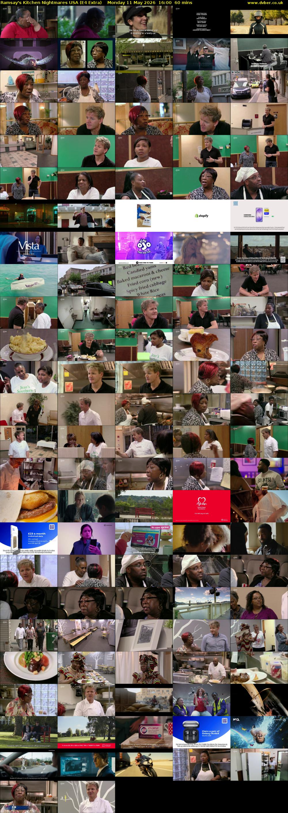 Ramsay's Kitchen Nightmares USA (E4 Extra) Monday 11 May 2026 16:00 - 17:00