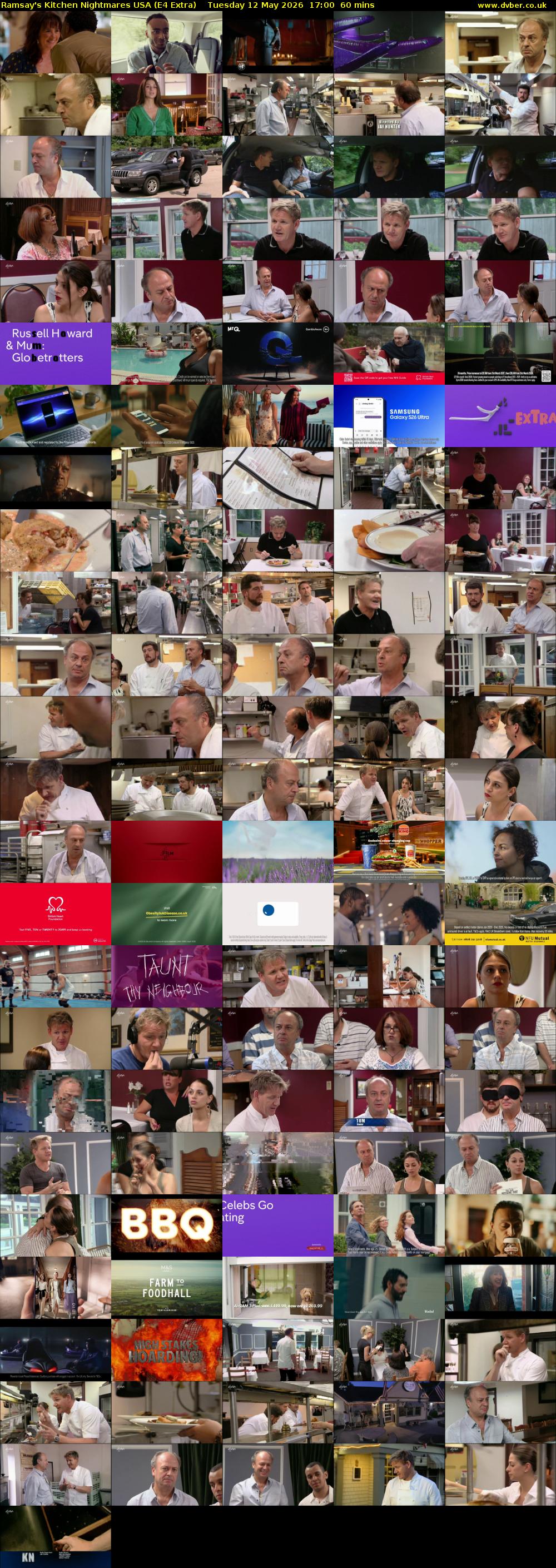 Ramsay's Kitchen Nightmares USA (E4 Extra) Tuesday 12 May 2026 17:00 - 18:00