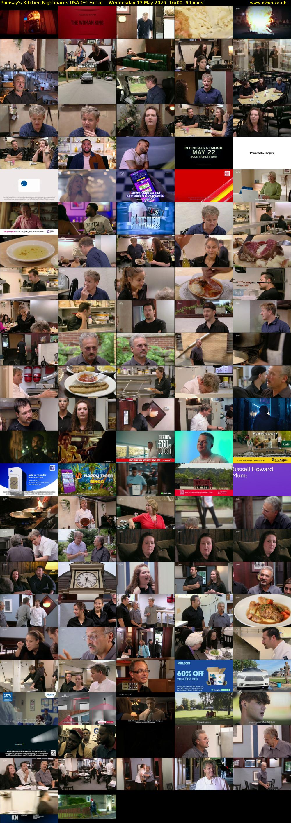 Ramsay's Kitchen Nightmares USA (E4 Extra) Wednesday 13 May 2026 16:00 - 17:00