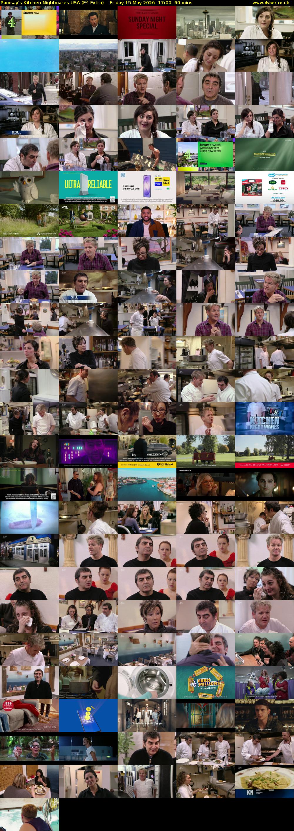 Ramsay's Kitchen Nightmares USA (E4 Extra) Friday 15 May 2026 17:00 - 18:00