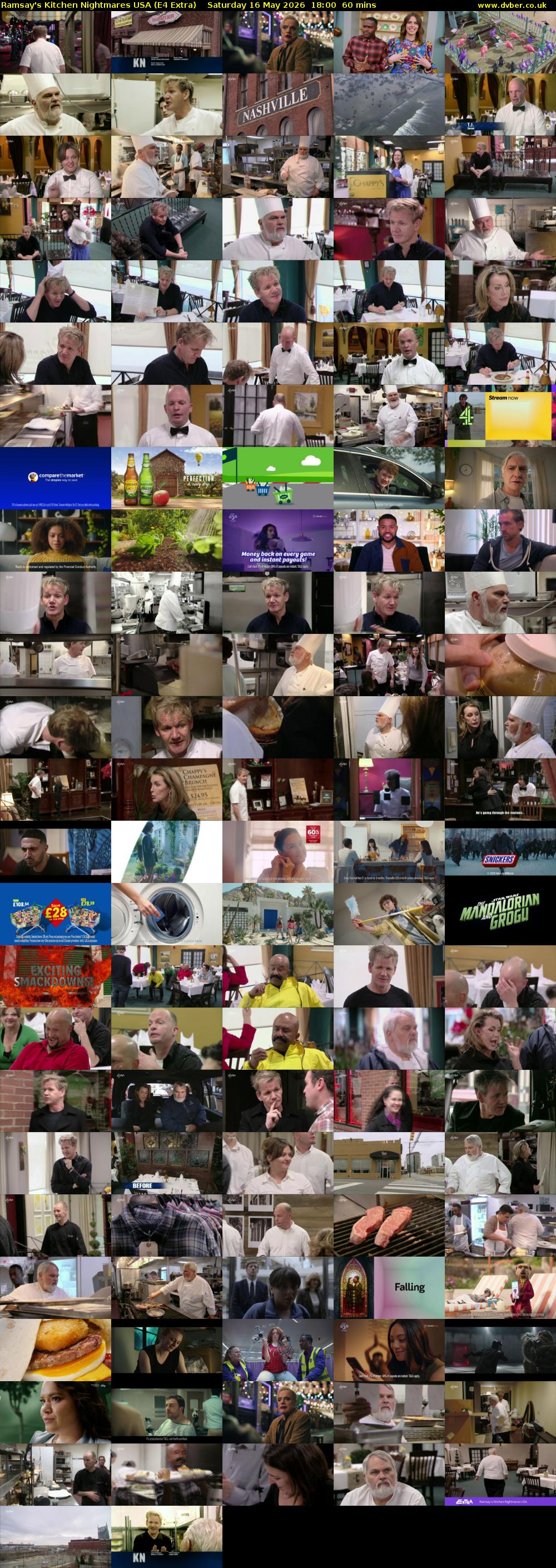 Ramsay's Kitchen Nightmares USA (E4 Extra) Saturday 16 May 2026 18:00 - 19:00