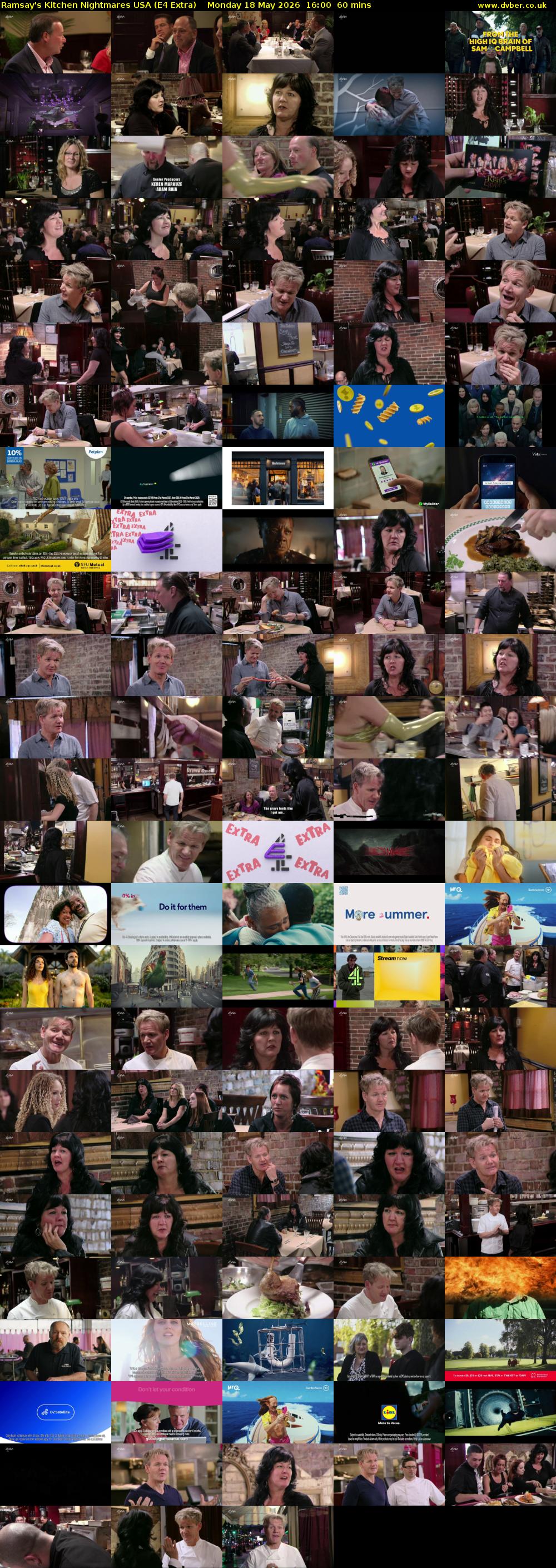 Ramsay's Kitchen Nightmares USA (E4 Extra) Monday 18 May 2026 16:00 - 17:00