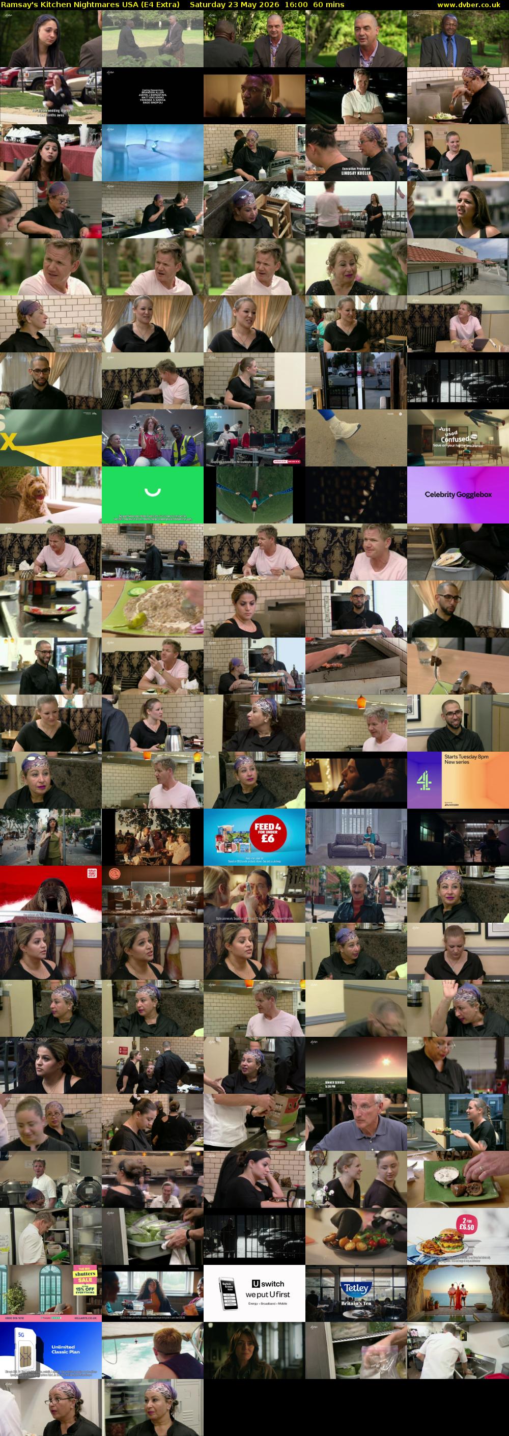 Ramsay's Kitchen Nightmares USA (E4 Extra) Saturday 23 May 2026 16:00 - 17:00