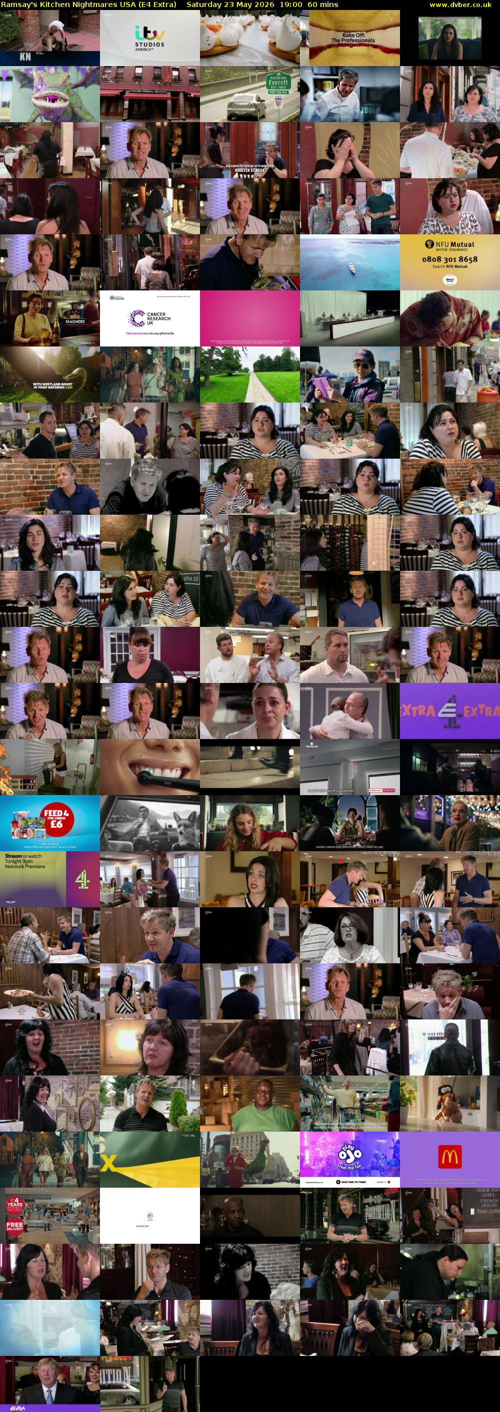 Ramsay's Kitchen Nightmares USA (E4 Extra) Saturday 23 May 2026 19:00 - 20:00