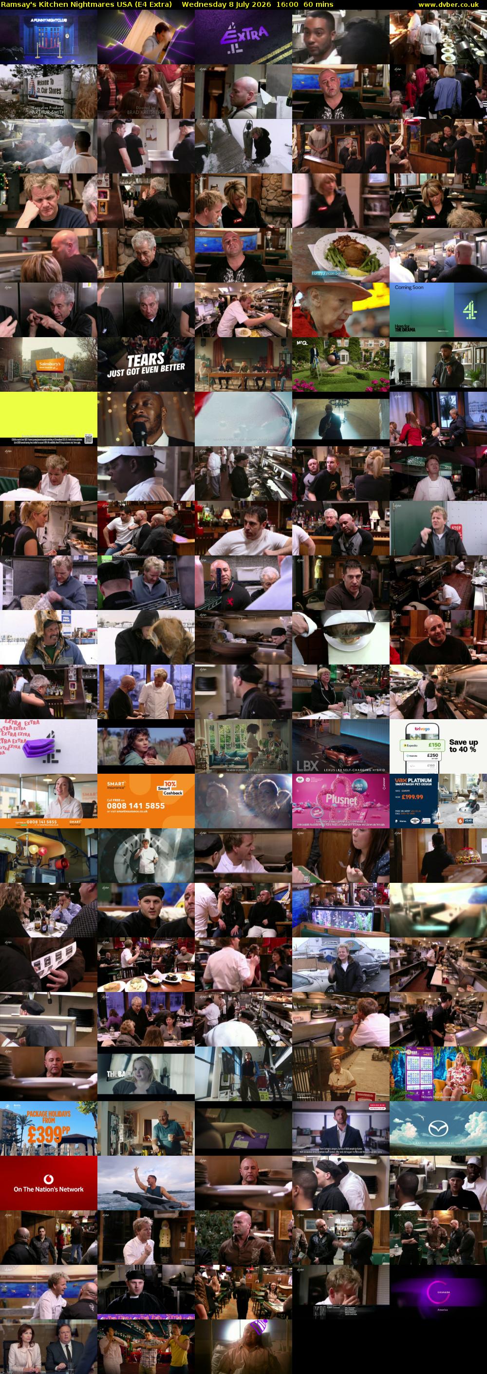 Ramsay's Kitchen Nightmares USA (E4 Extra) Wednesday 8 July 2026 16:00 - 17:00