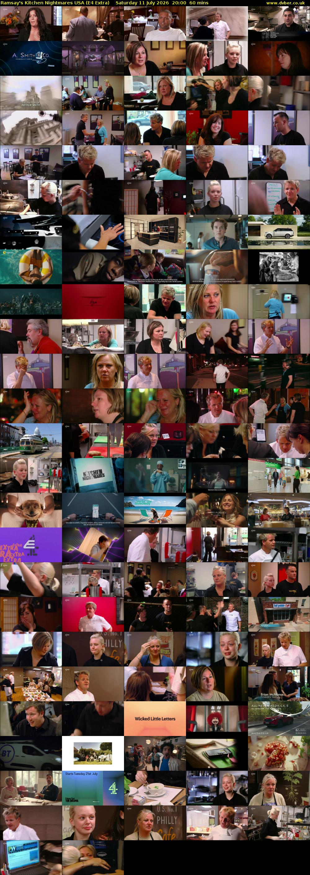 Ramsay's Kitchen Nightmares USA (E4 Extra) Saturday 11 July 2026 20:00 - 21:00