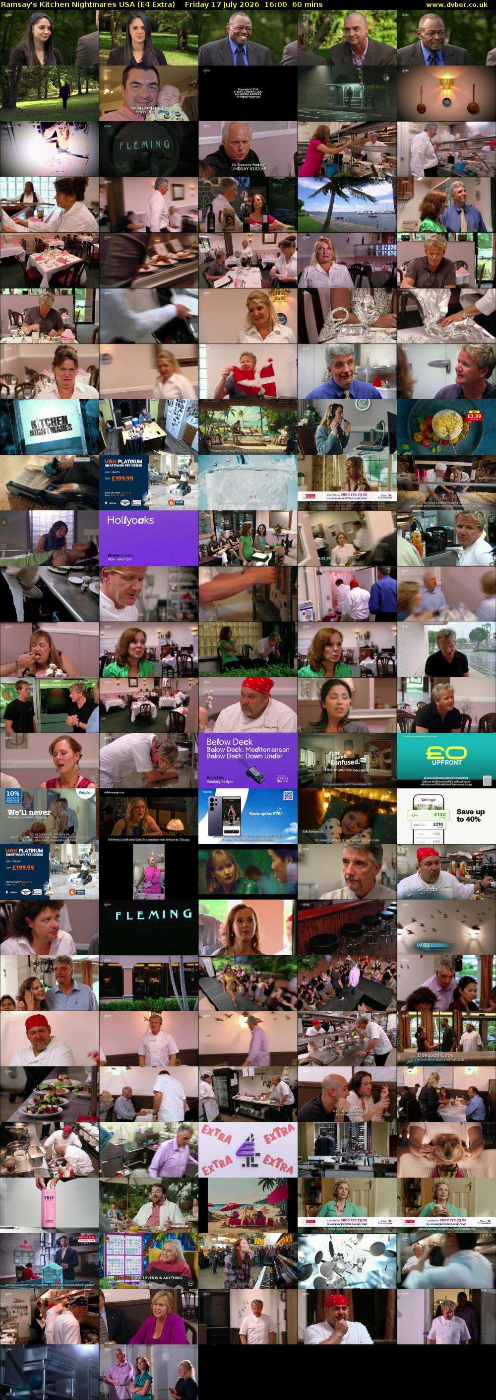Ramsay's Kitchen Nightmares USA (E4 Extra) Friday 17 July 2026 16:00 - 17:00