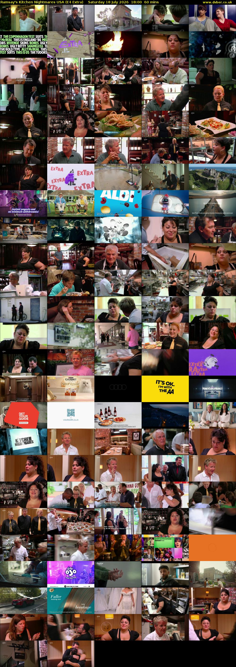 Ramsay's Kitchen Nightmares USA (E4 Extra) Saturday 18 July 2026 18:00 - 19:00