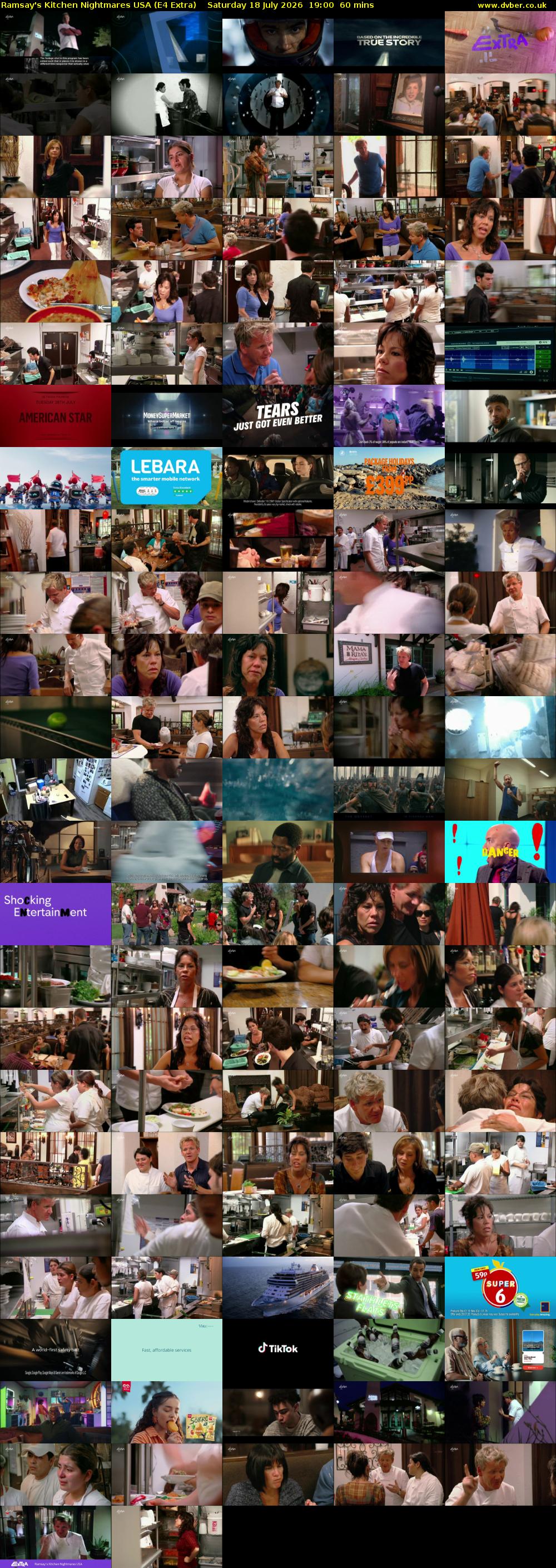 Ramsay's Kitchen Nightmares USA (E4 Extra) Saturday 18 July 2026 19:00 - 20:00