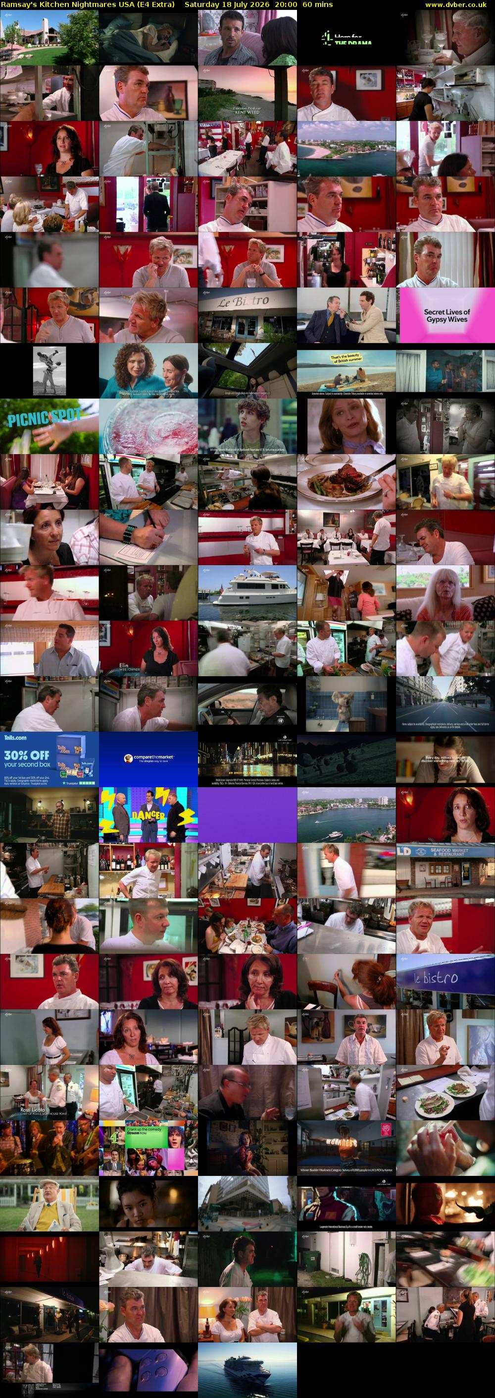 Ramsay's Kitchen Nightmares USA (E4 Extra) Saturday 18 July 2026 20:00 - 21:00