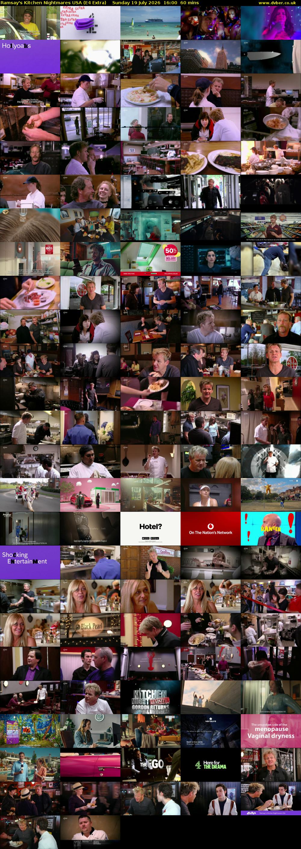Ramsay's Kitchen Nightmares USA (E4 Extra) Sunday 19 July 2026 16:00 - 17:00