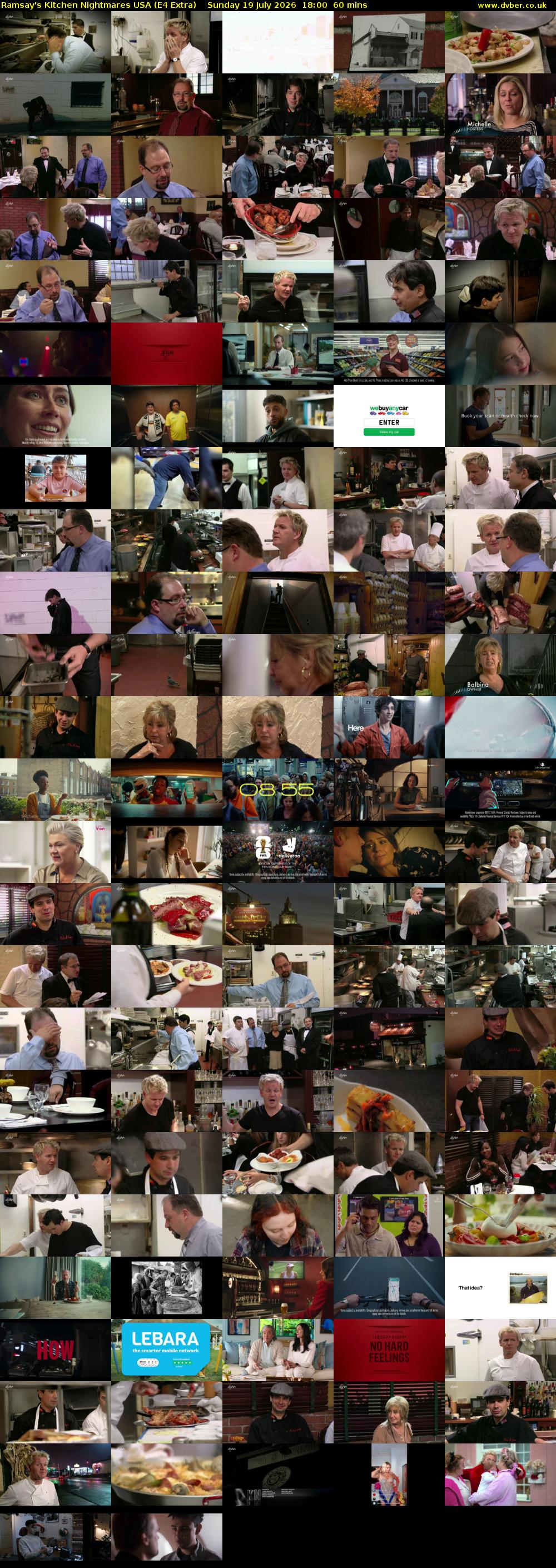Ramsay's Kitchen Nightmares USA (E4 Extra) Sunday 19 July 2026 18:00 - 19:00