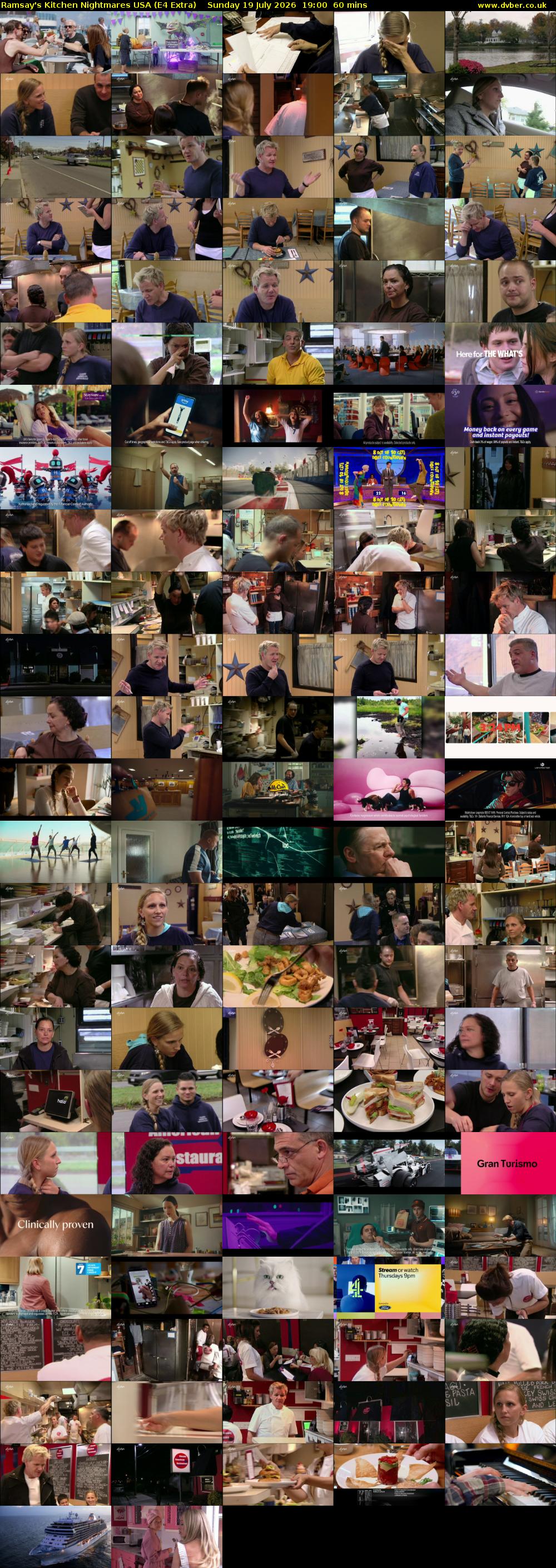 Ramsay's Kitchen Nightmares USA (E4 Extra) Sunday 19 July 2026 19:00 - 20:00