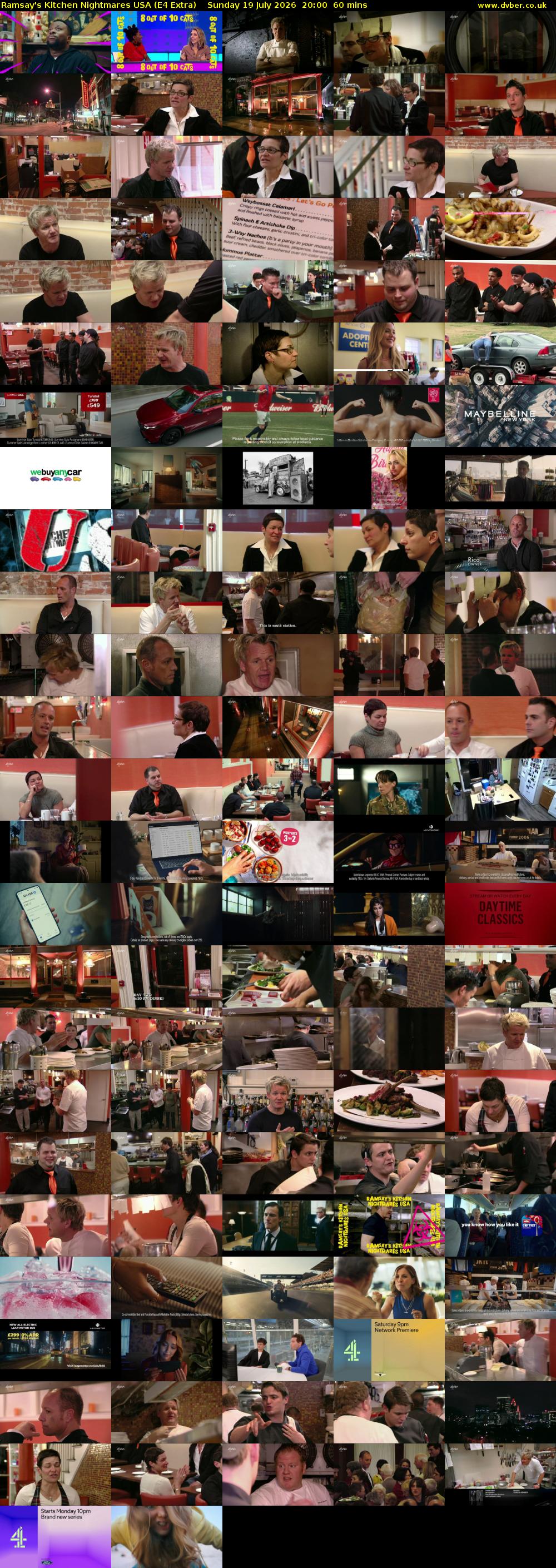 Ramsay's Kitchen Nightmares USA (E4 Extra) Sunday 19 July 2026 20:00 - 21:00