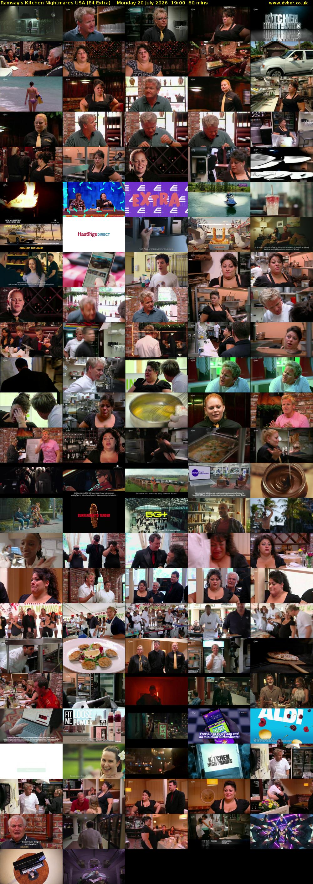 Ramsay's Kitchen Nightmares USA (E4 Extra) Monday 20 July 2026 19:00 - 20:00