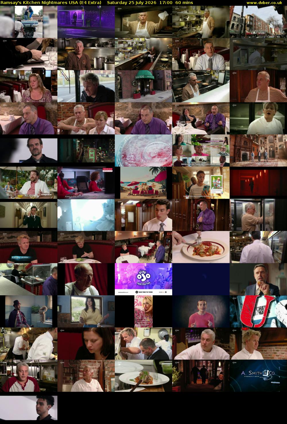 Ramsay's Kitchen Nightmares USA (E4 Extra) Saturday 25 July 2026 17:00 - 18:00