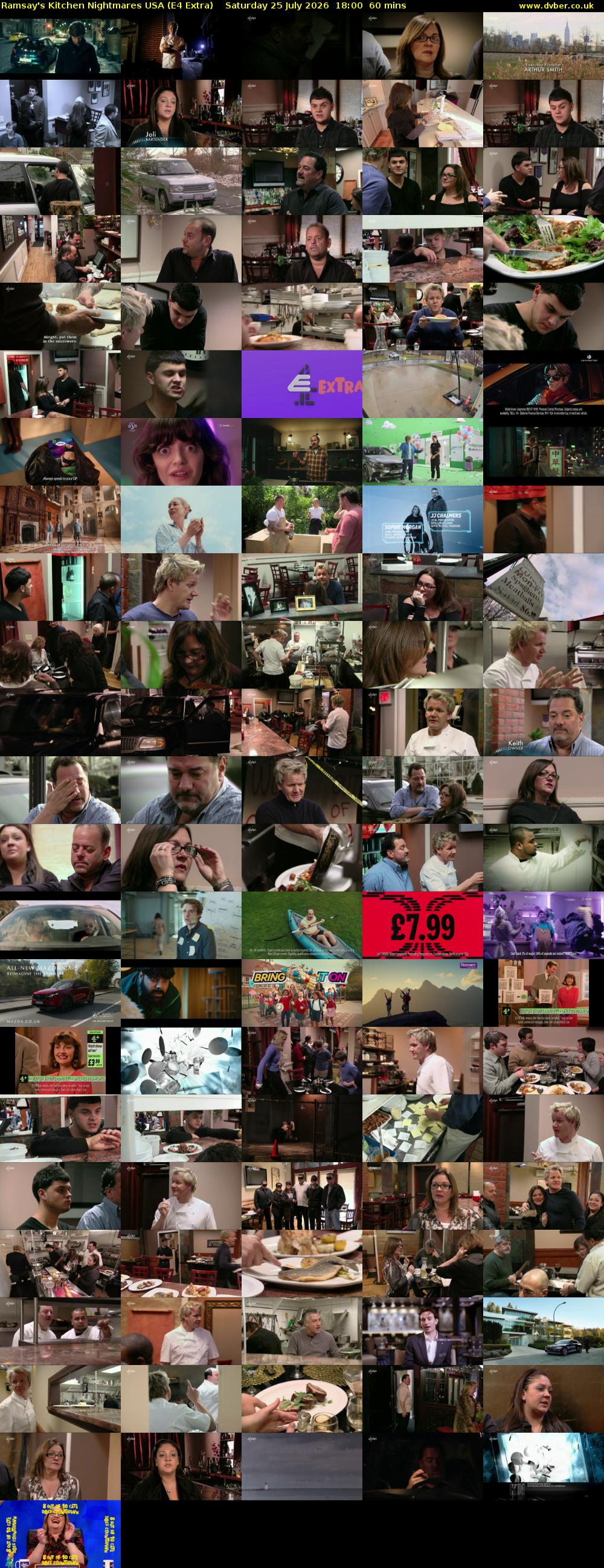 Ramsay's Kitchen Nightmares USA (E4 Extra) Saturday 25 July 2026 18:00 - 19:00
