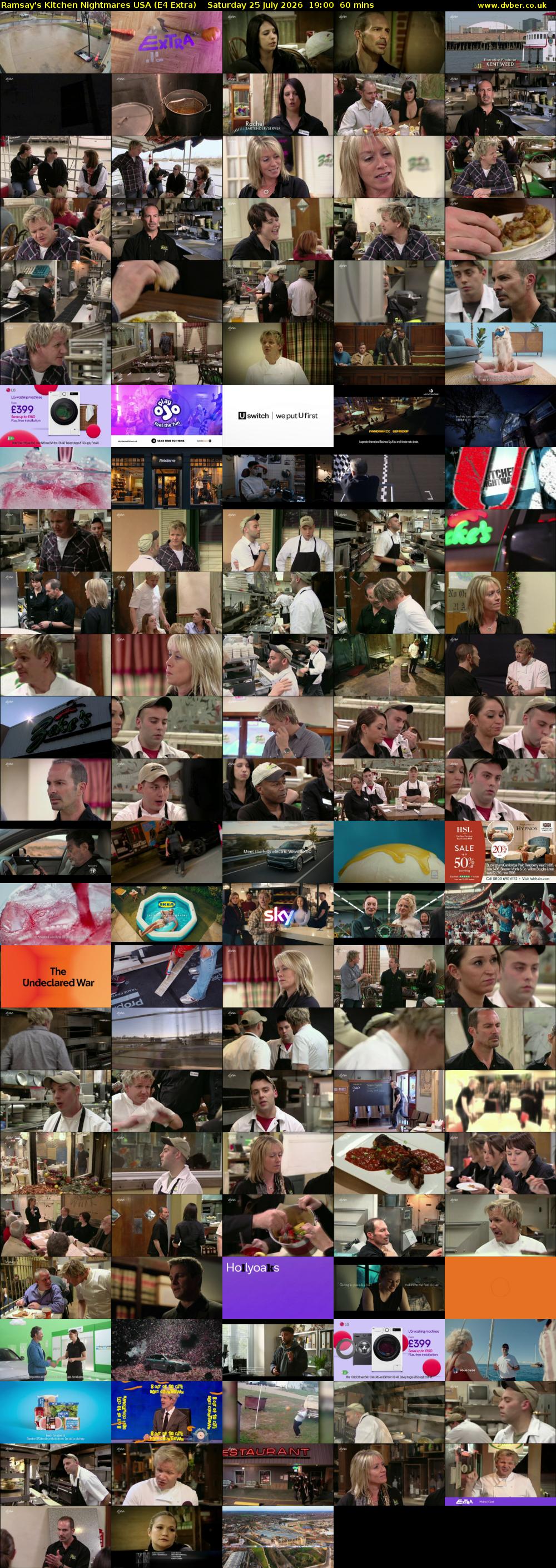 Ramsay's Kitchen Nightmares USA (E4 Extra) Saturday 25 July 2026 19:00 - 20:00