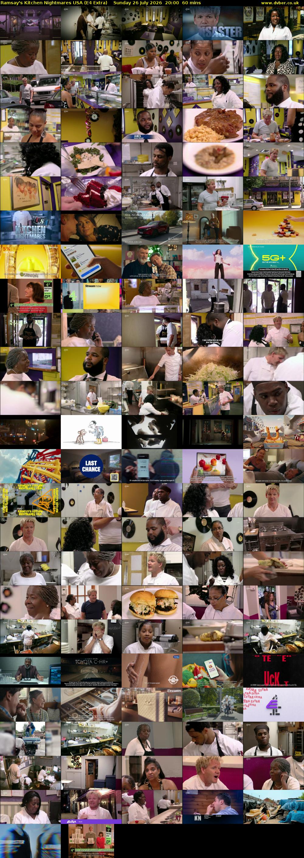 Ramsay's Kitchen Nightmares USA (E4 Extra) Sunday 26 July 2026 20:00 - 21:00
