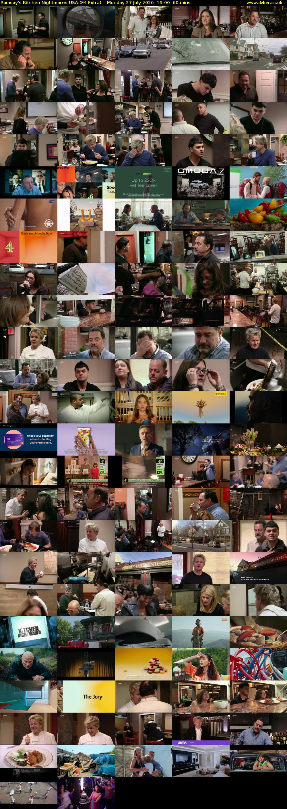 Ramsay's Kitchen Nightmares USA (E4 Extra) Monday 27 July 2026 19:00 - 20:00