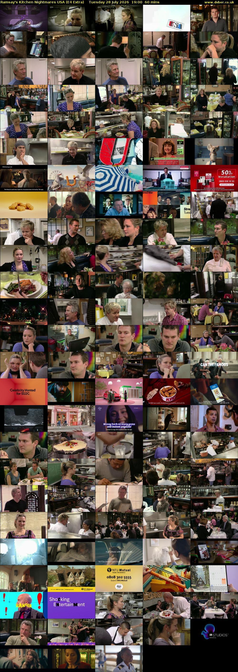 Ramsay's Kitchen Nightmares USA (E4 Extra) Tuesday 28 July 2026 19:00 - 20:00