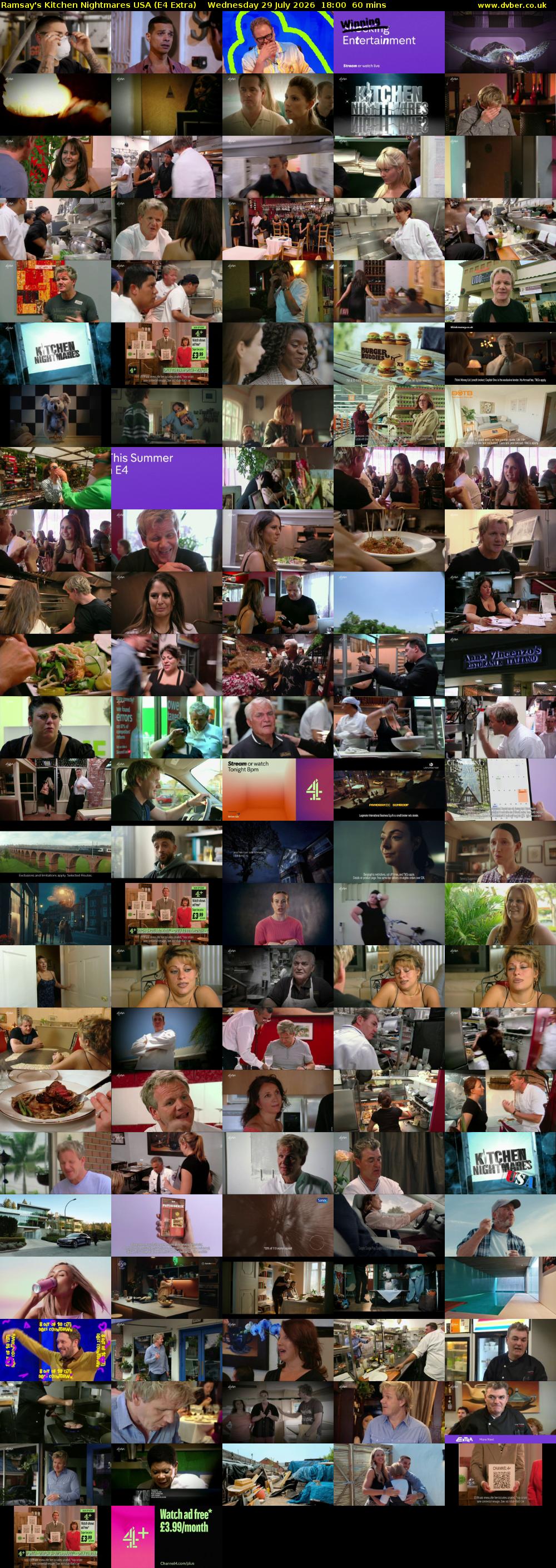 Ramsay's Kitchen Nightmares USA (E4 Extra) Wednesday 29 July 2026 18:00 - 19:00