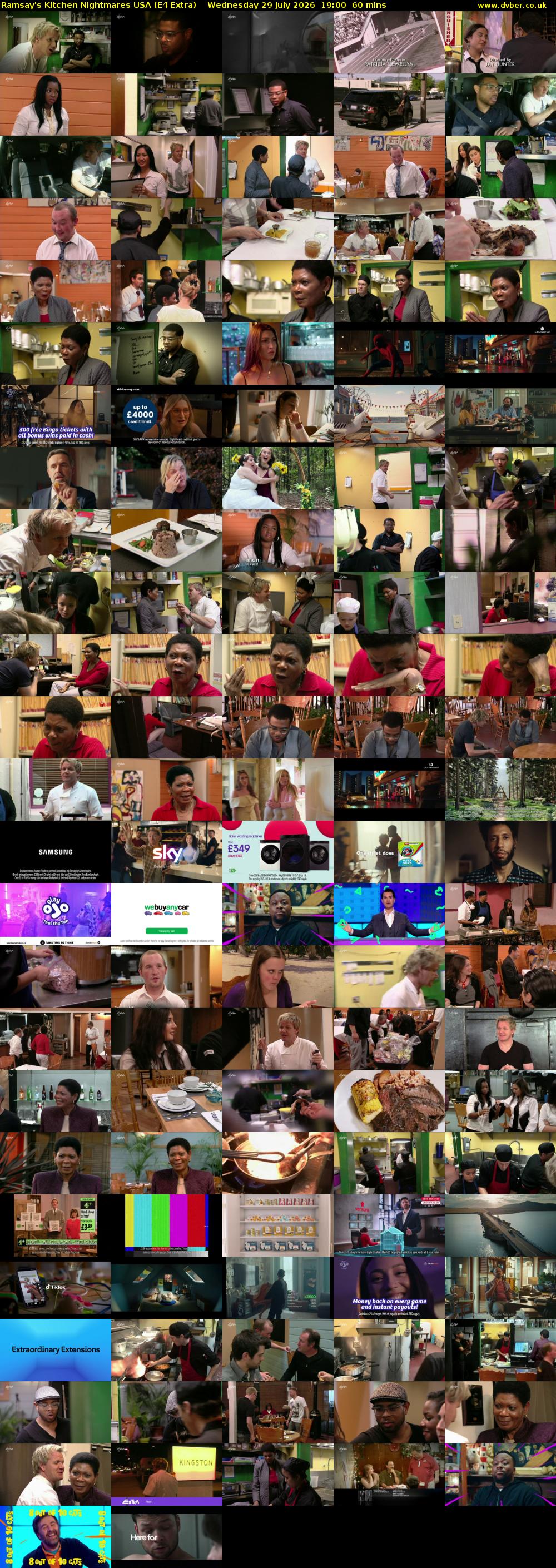 Ramsay's Kitchen Nightmares USA (E4 Extra) Wednesday 29 July 2026 19:00 - 20:00