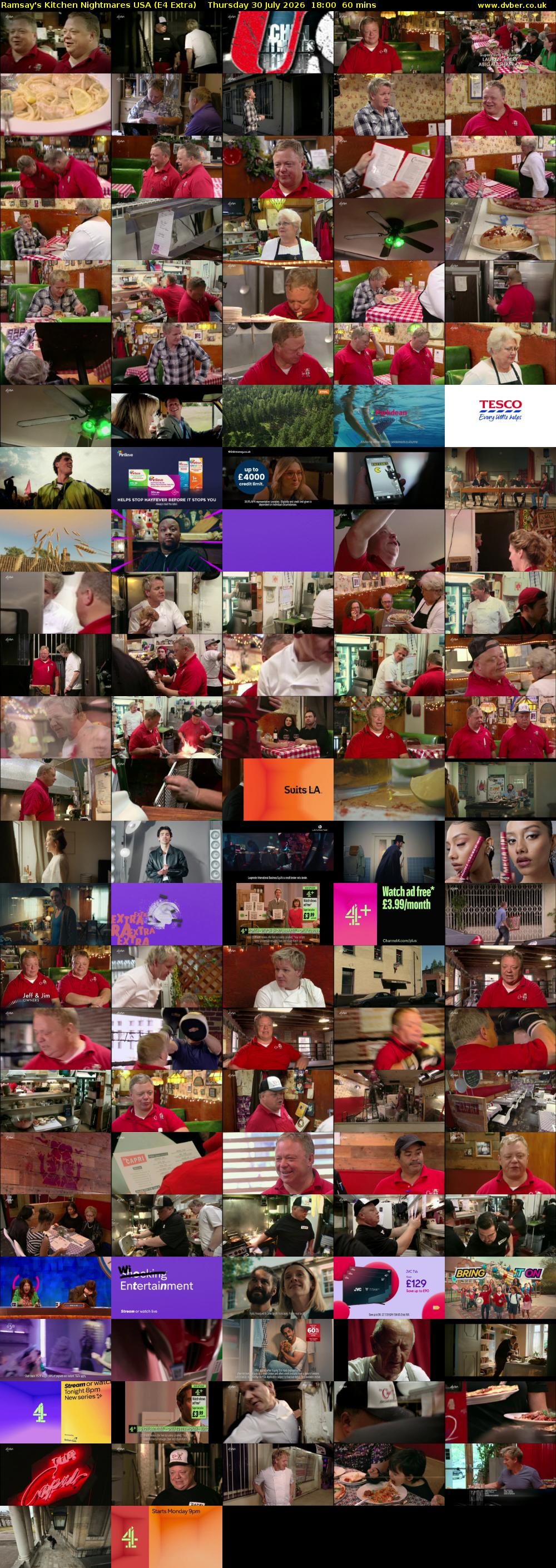 Ramsay's Kitchen Nightmares USA (E4 Extra) Thursday 30 July 2026 18:00 - 19:00