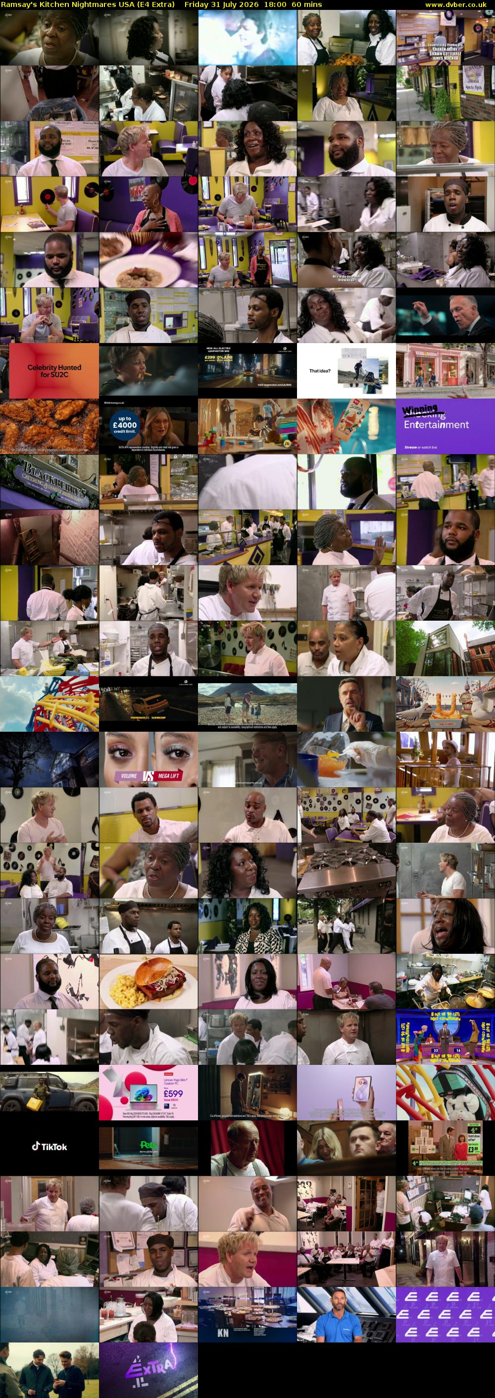 Ramsay's Kitchen Nightmares USA (E4 Extra) Friday 31 July 2026 18:00 - 19:00