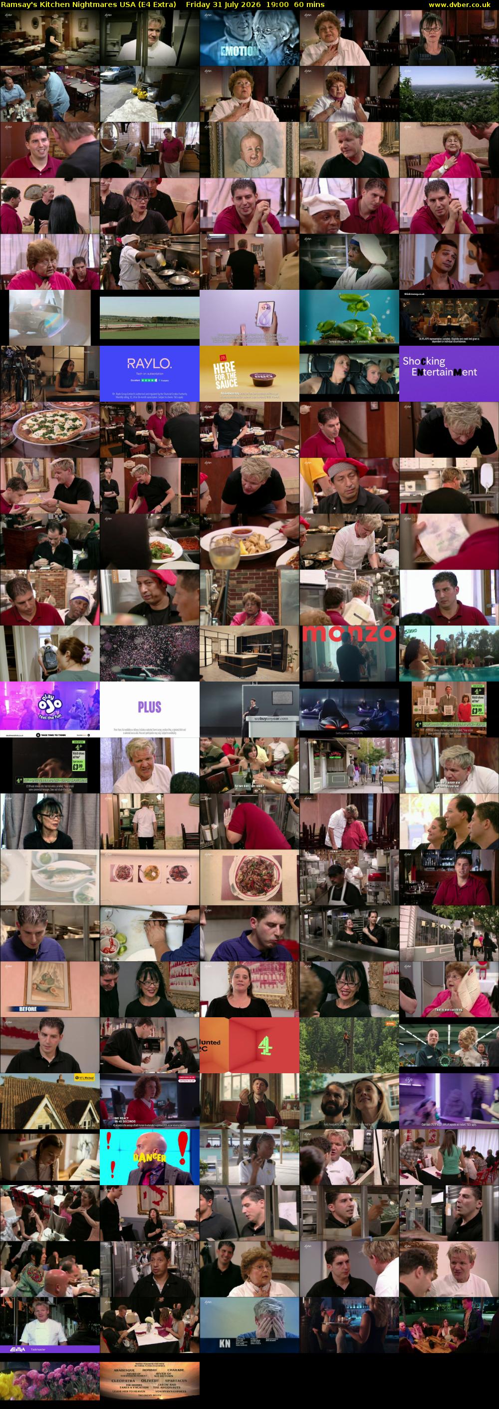 Ramsay's Kitchen Nightmares USA (E4 Extra) Friday 31 July 2026 19:00 - 20:00