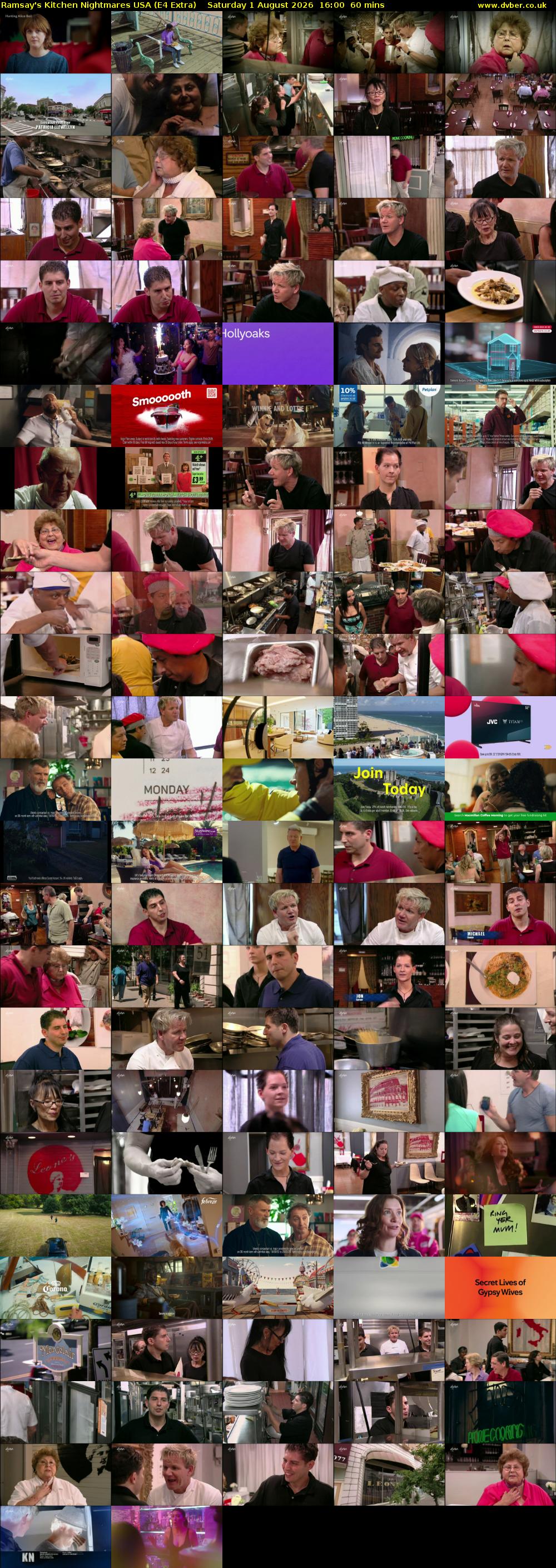 Ramsay's Kitchen Nightmares USA (E4 Extra) Saturday 1 August 2026 16:00 - 17:00
